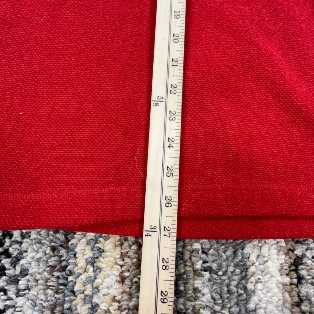 North‎ Face Sweater Men Medium Red Pullover Fleece Jacket Waffle Knit Hal Zip